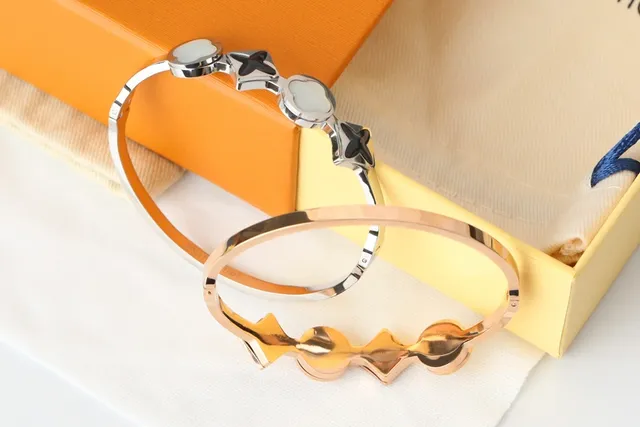 Louis Vuitton Flower Collection Quatrefoil and Cross Bangle Bracelets 8
