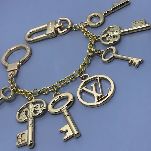 Louis Vuitton Gold Metal Multi-Charm Bracelet 2