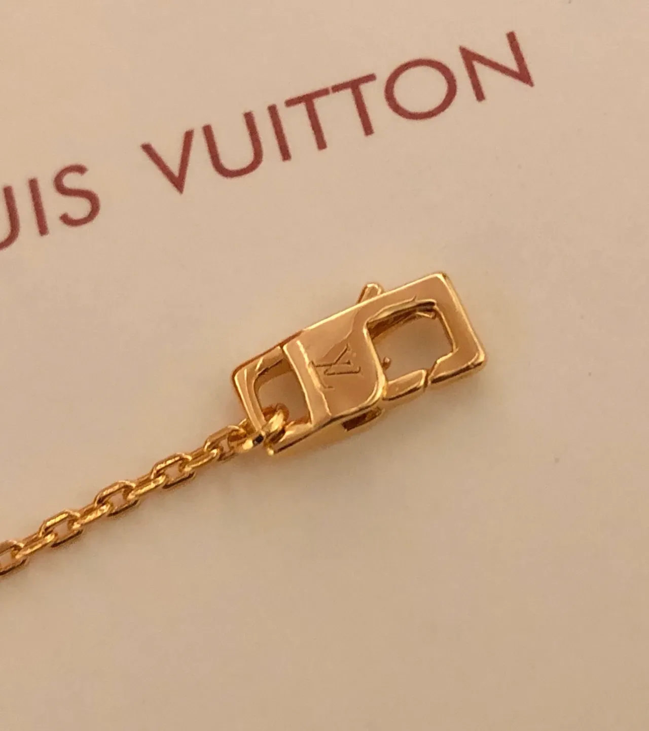 Louis Vuitton Gold Pink Chain Multi-Charm Bracelet 2