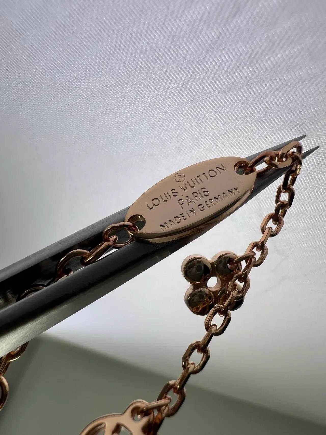 Louis Vuitton Gold Silver Multi-Charm Layered Chain Bracelet 2