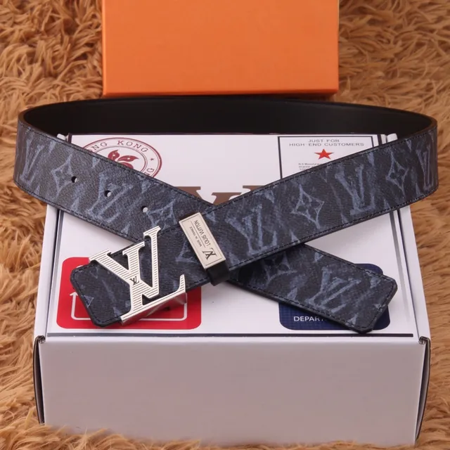 Louis Vuitton H Buckle Monogram Leather Belt 6