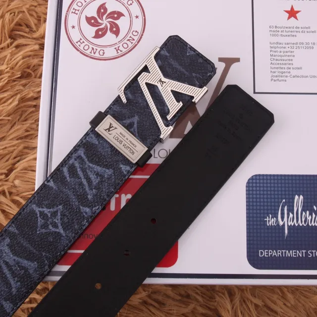 Louis Vuitton H Buckle Monogram Leather Belt 8