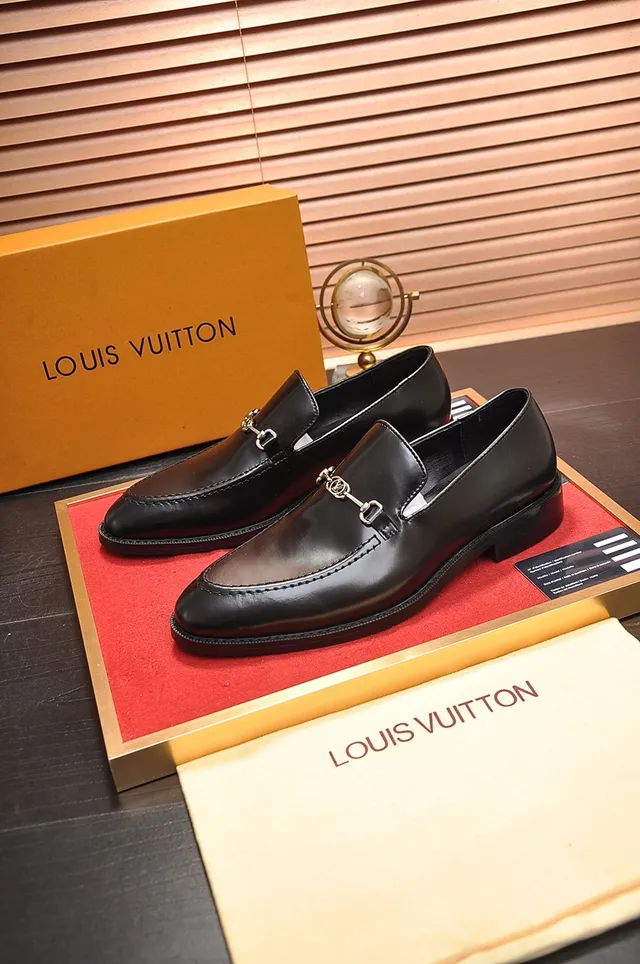 Louis Vuitton Horsebit Loafer Black Leather Loafers 4