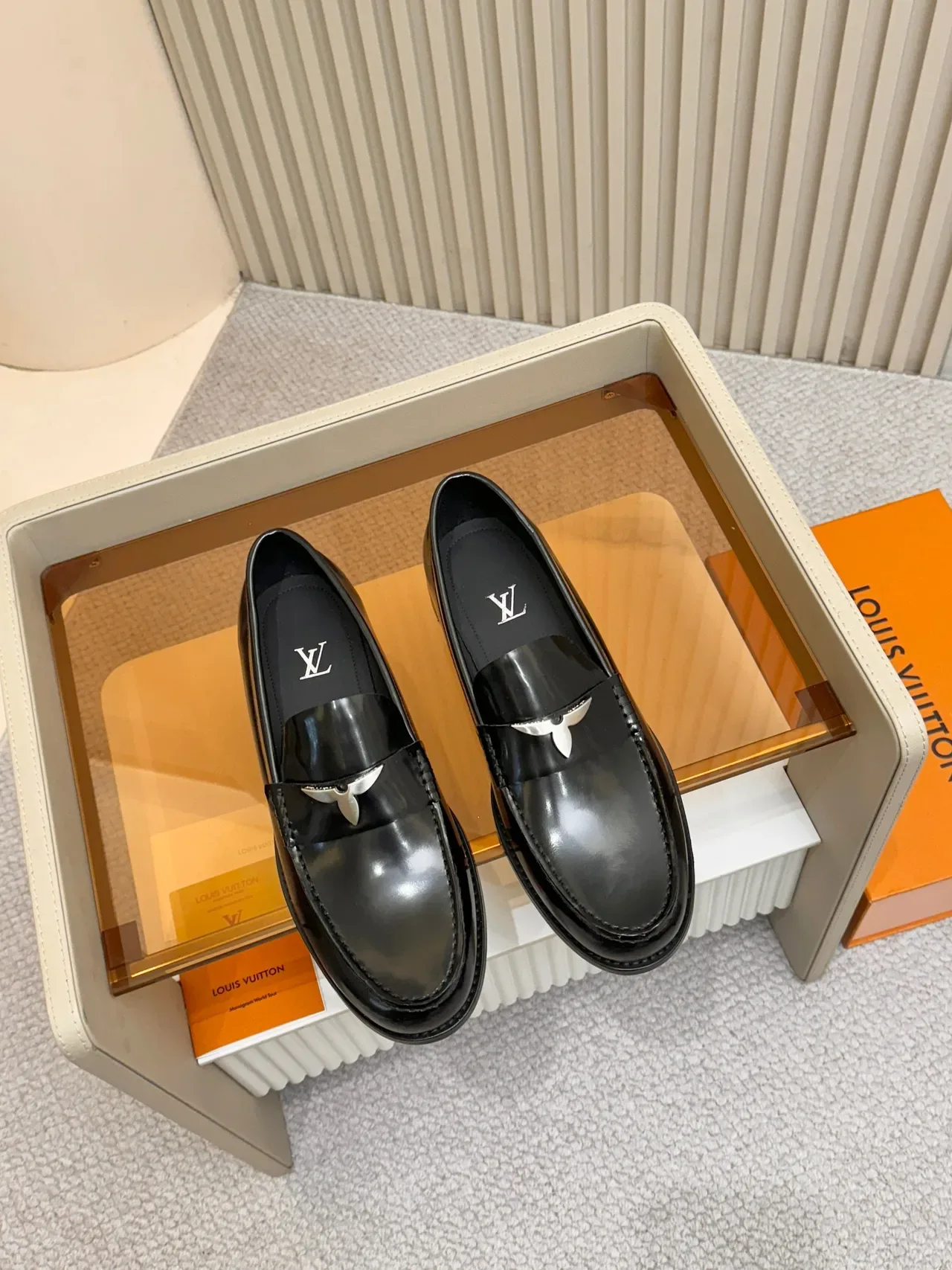 Louis Vuitton Horsebit Loafer Black Patent Leather Loafers 5
