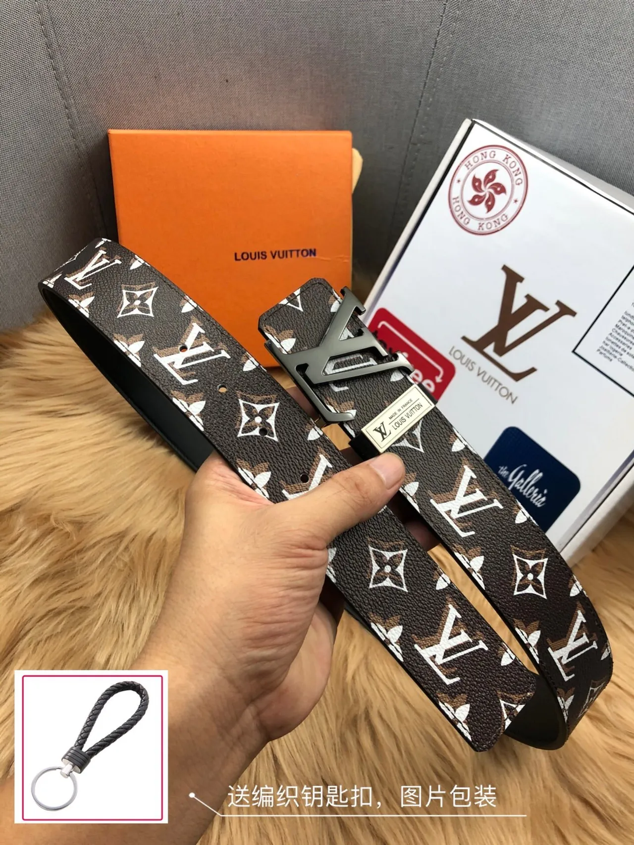 Louis Vuitton Iconic Reversible Monogram Brown Leather Belt 7