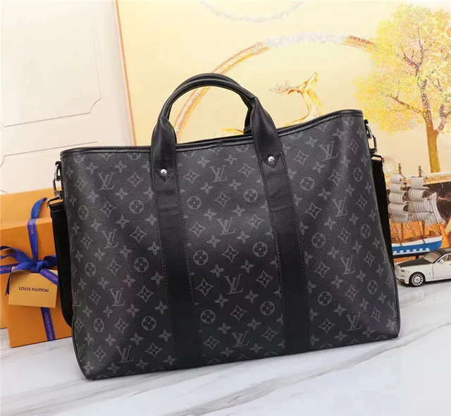 Louis Vuitton Keepall Bandoulière Tonal Monogram Sac Cabas Noir 5