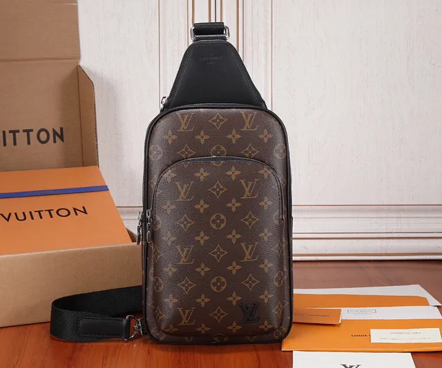 Louis Vuitton LL Brown and Black Monogram Messenger Bag 2
