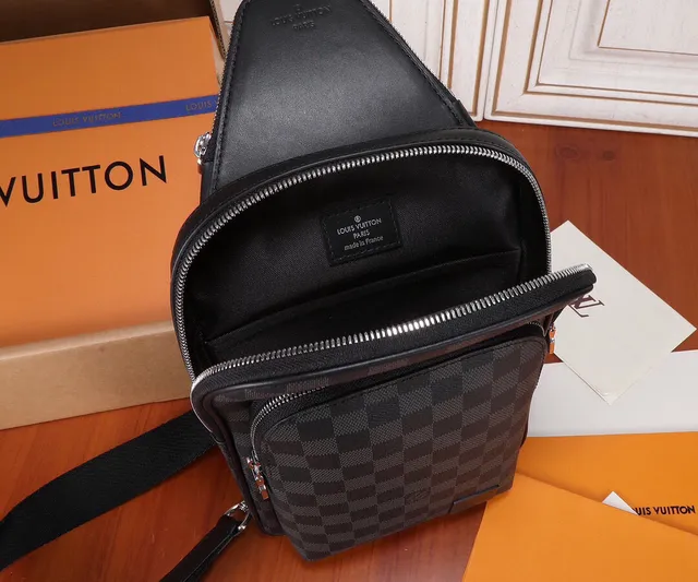 Louis Vuitton LL Brown and Black Monogram Messenger Bag 3