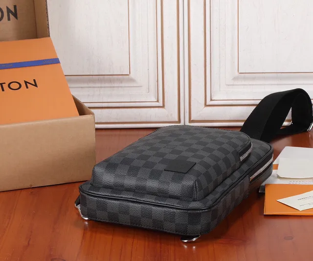 Louis Vuitton LL Brown and Black Monogram Messenger Bag 4