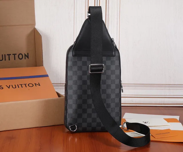 Louis Vuitton LL Brown and Black Monogram Messenger Bag 5