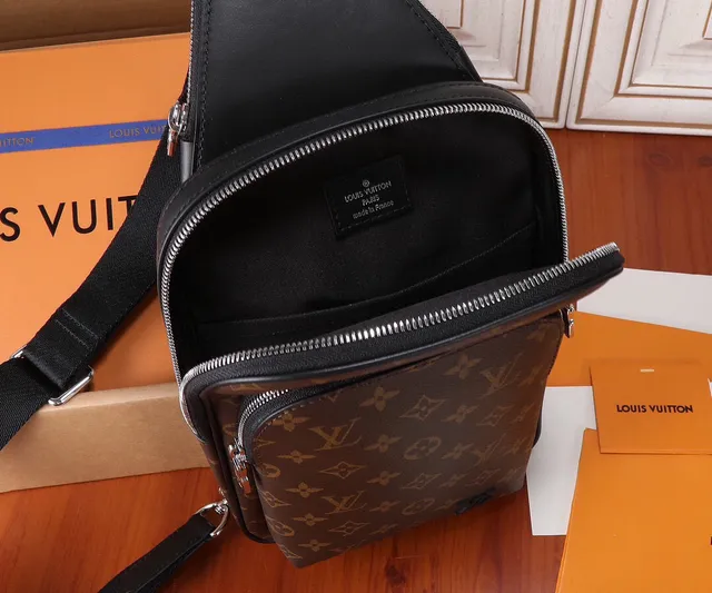 Louis Vuitton LL Brown and Black Monogram Messenger Bag 8
