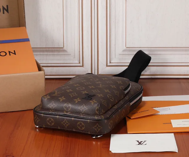 Louis Vuitton LL Brown and Black Monogram Messenger Bag 9
