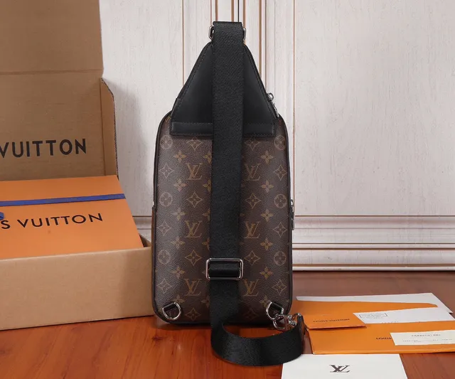 Louis Vuitton LL Brown and Black Monogram Messenger Bag 10