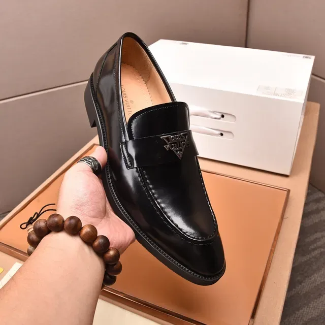Louis Vuitton Loafer Black Patent Leather Loafers 6