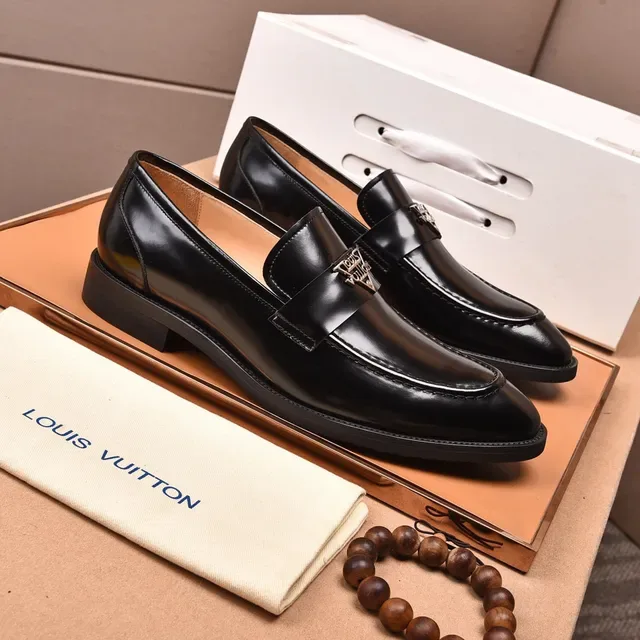 Louis Vuitton Loafer Black Patent Leather Loafers 8