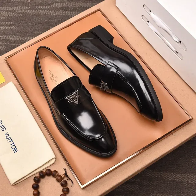 Louis Vuitton Loafer Black Patent Leather Loafers 9