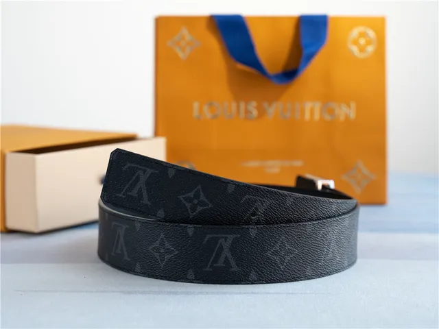 Louis Vuitton LV Belt Black Monogram Empreinte Leather Belt 4