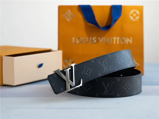 Louis Vuitton LV Belt Black Monogram Empreinte Leather Belt 5