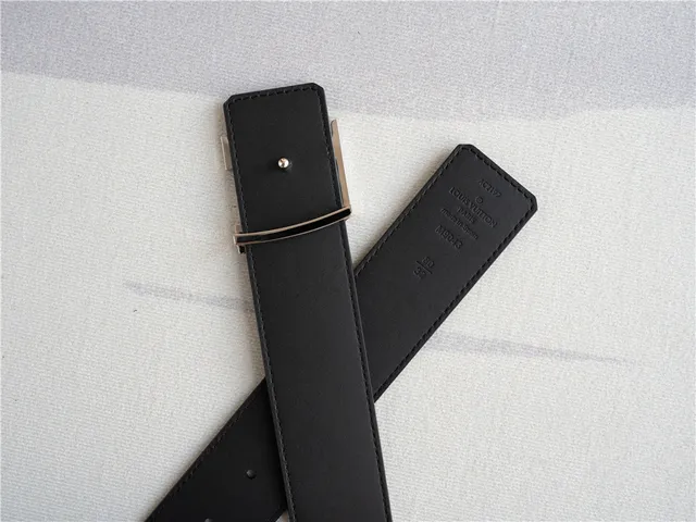 Louis Vuitton LV Belt Black Monogram Empreinte Leather Belt 6