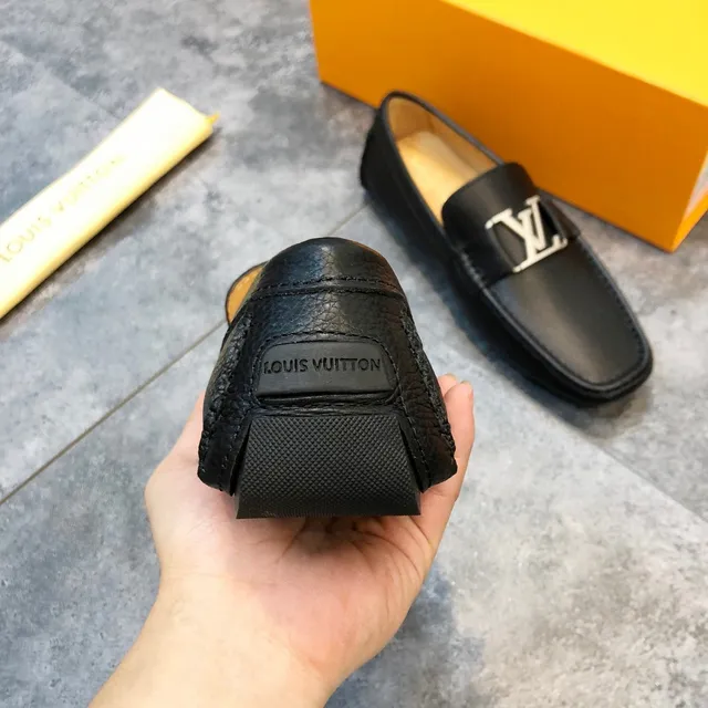 Louis Vuitton LV Loafer Black Pebbled Leather Loafers 6