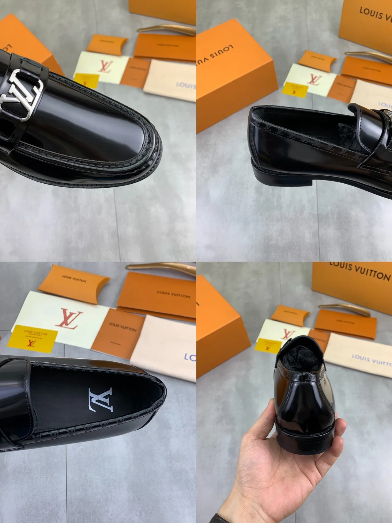 Louis Vuitton LV Loafer Glossy Black Patent Leather Loafers 2