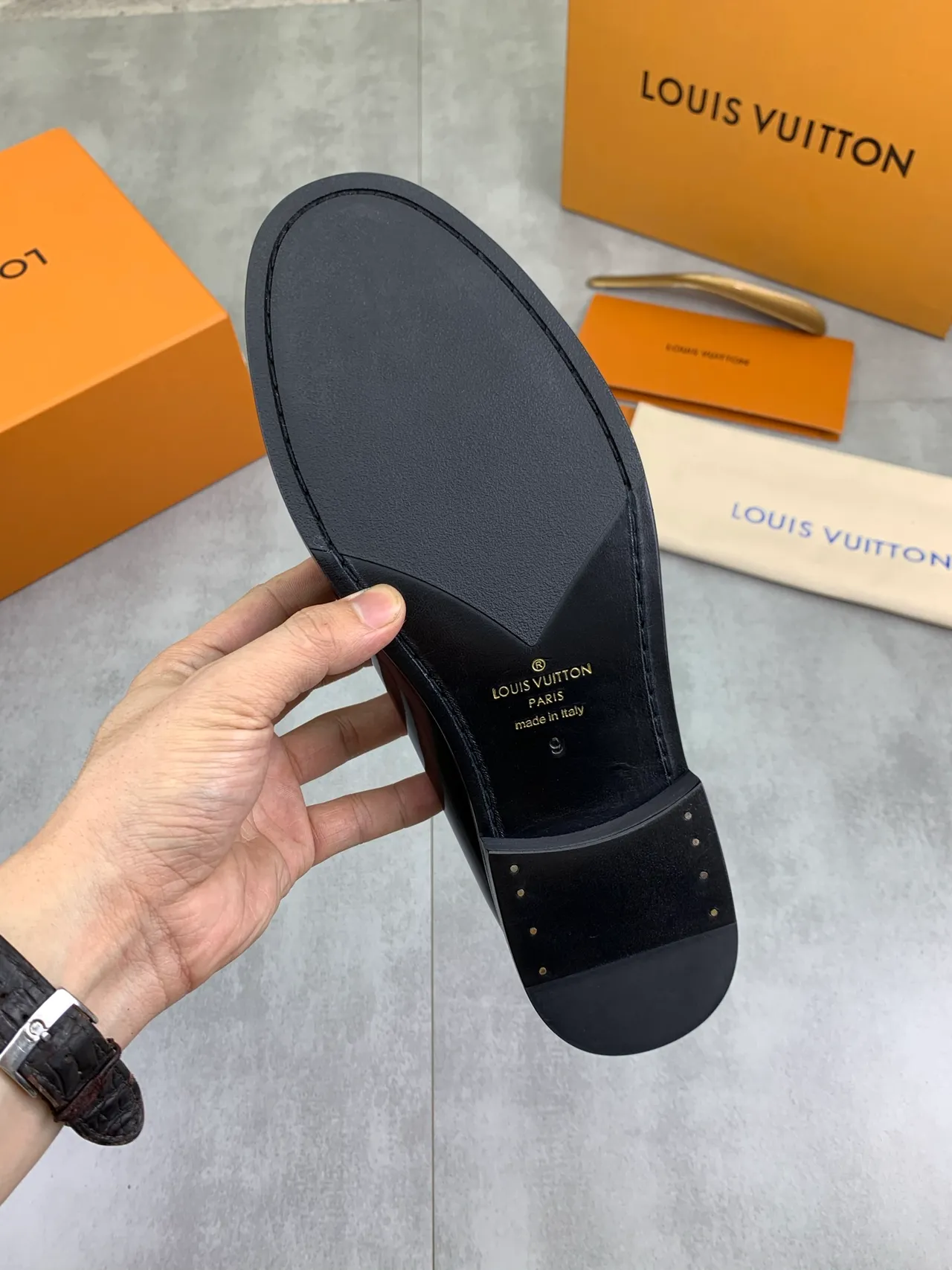 Louis Vuitton LV Loafer Glossy Black Patent Leather Loafers 3