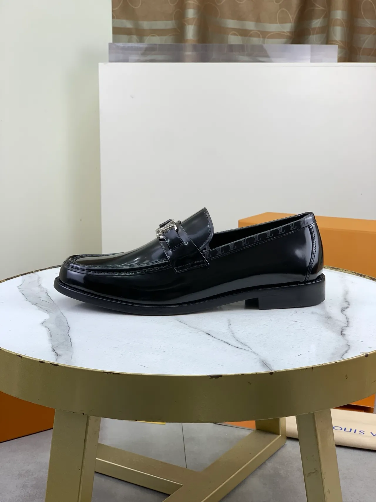 Louis Vuitton LV Loafer Glossy Black Patent Leather Loafers 5