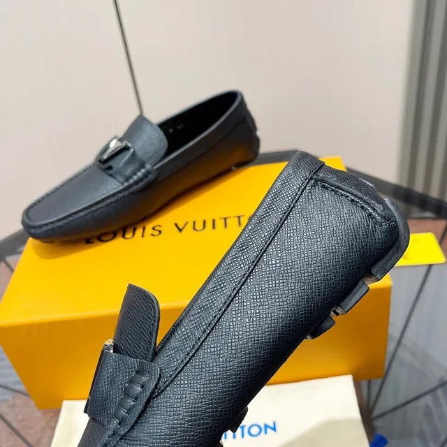 Louis Vuitton LV লুফার নেভি টেক্সচার্ড লেদার মেটাল বাকেল লুফার্স 7