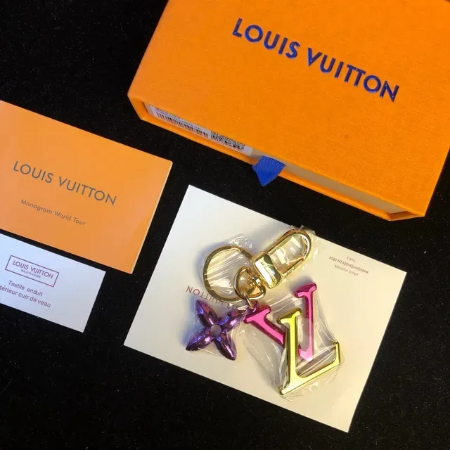 Louis Vuitton LV Monogram Charm Purple Gold Metallic Charms Iridescent Finish Crossbody Bag 8