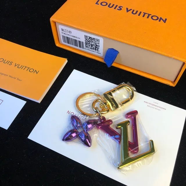 Louis Vuitton LV Monogram Charm Purple Gold Metallic Charms Iridescent Finish Crossbody Bag 9