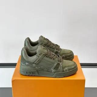 Louis Vuitton LV Trainer Army Green Lifestyle Sneakers