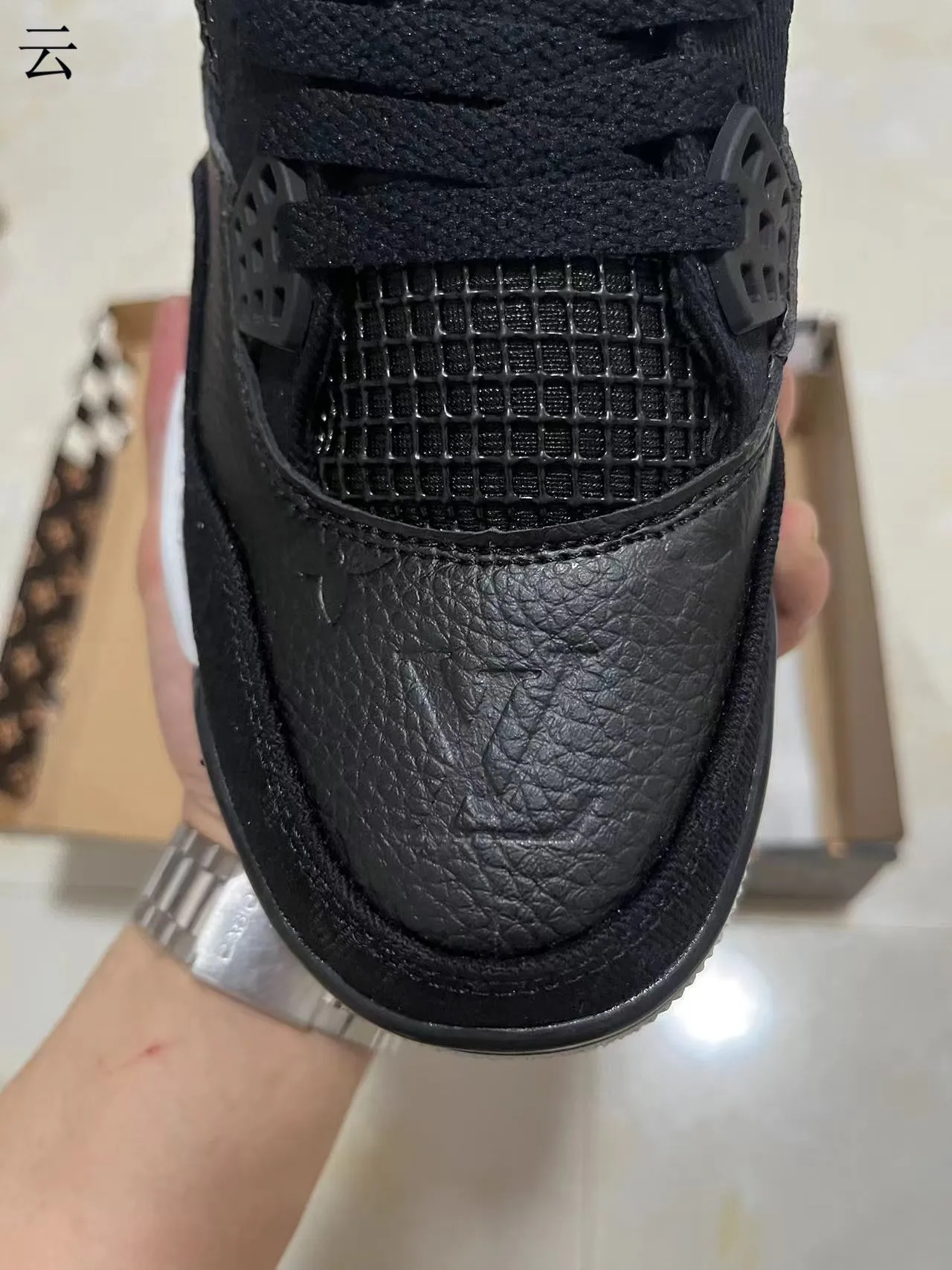 Louis Vuitton LV Trainer Black White High-Top Monogram-Accented Lifestyle Sneakers 3