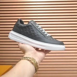 Louis Vuitton LV Trainer Black White Monogram-Embossed Leather Low-Top Lifestyle Sneakers