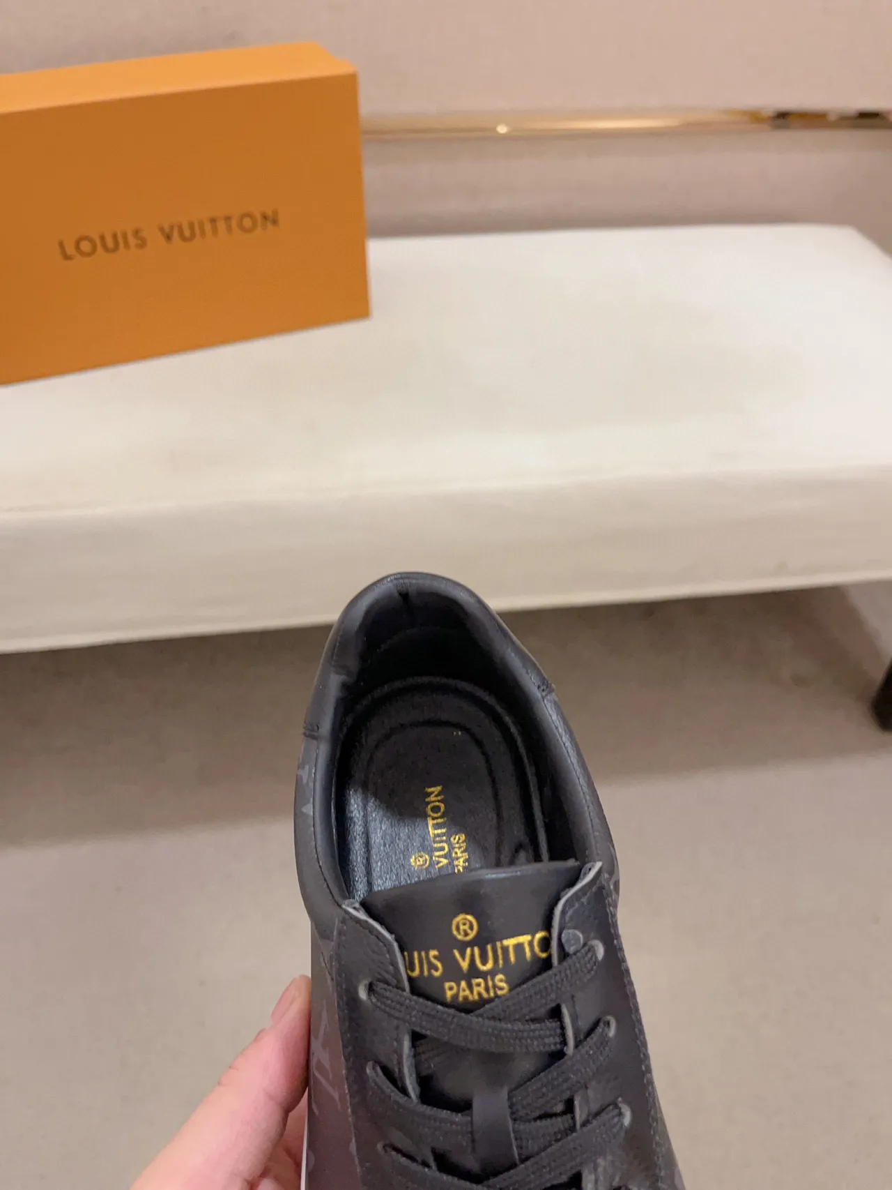 Louis Vuitton LV Trainer Black White Monogram Leather Low-Top Lifestyle Sneakers 6