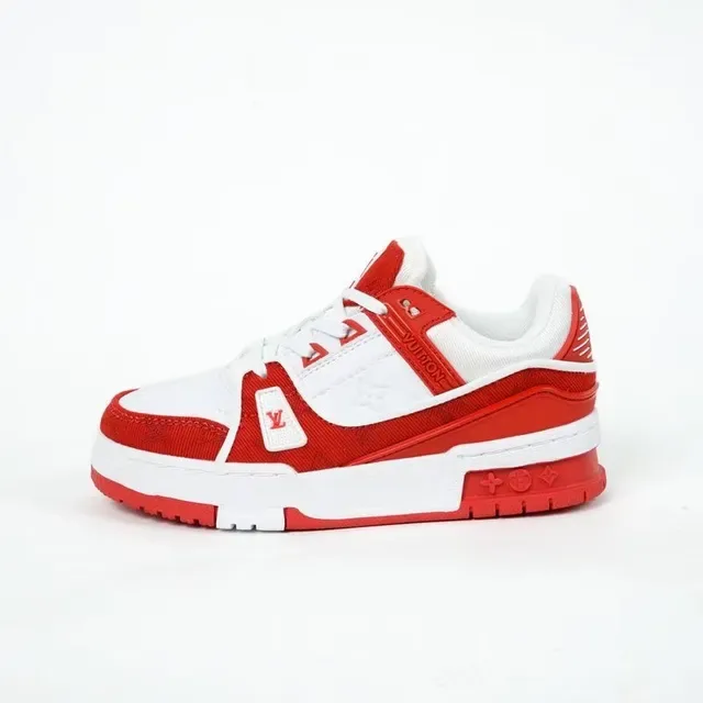 Louis Vuitton LV Trainer Black White Monogram-Print Upper Layered Synthetic Overlays Lifestyle Sneakers 14