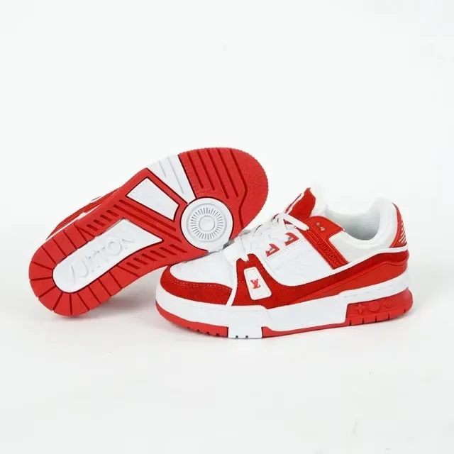 Louis Vuitton LV Trainer Black White Monogram-Print Upper Layered Synthetic Overlays Lifestyle Sneakers 15