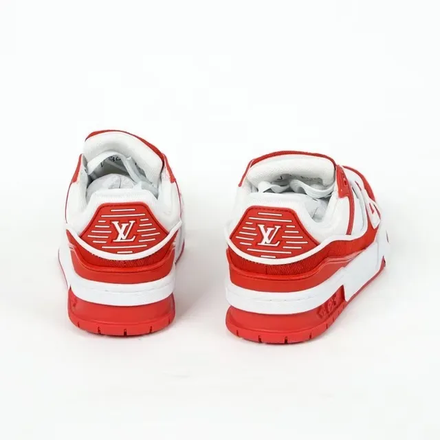 Louis Vuitton LV Trainer Black White Monogram-Print Upper Layered Synthetic Overlays Lifestyle Sneakers 16