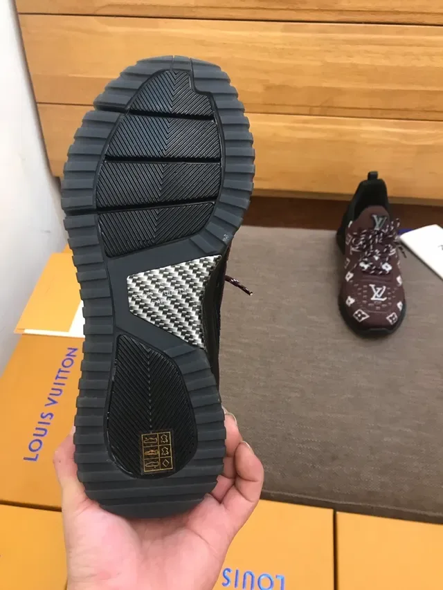 Louis Vuitton LV Trainer Brown Black Knit Monogram Upper Chunky Sculpted Sole Lifestyle Sneakers 5