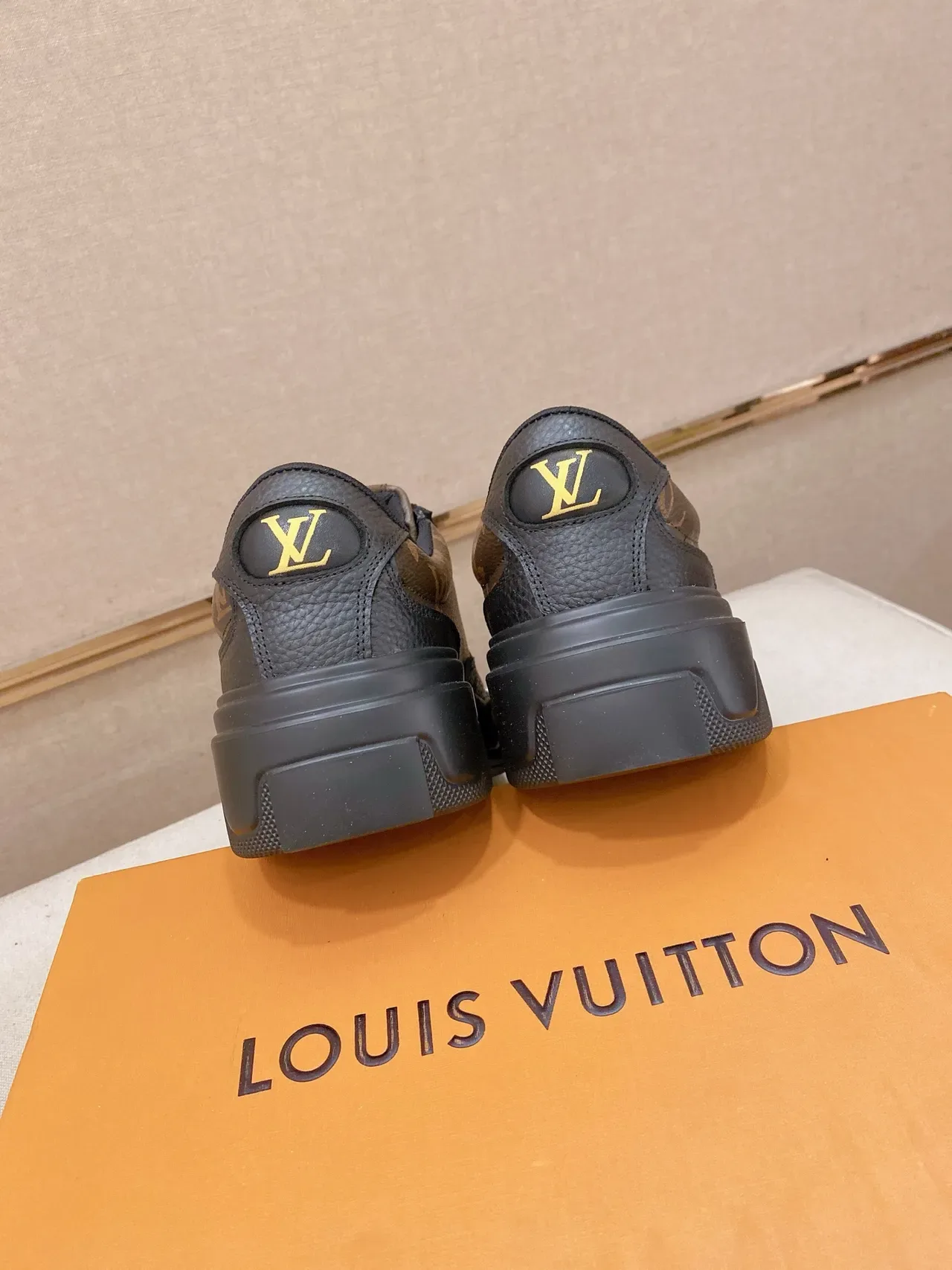 Louis Vuitton LV Trainer Brown Black Monogram Canvas Leather Overlays Lifestyle Sneakers 3