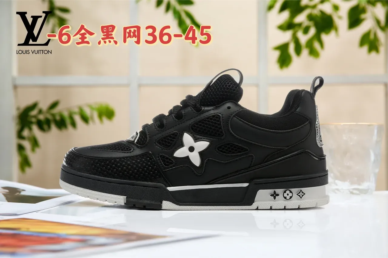 Louis Vuitton LV Trainer Green White Chunky Silhouette Perforated Mesh Panels Lifestyle Sneakers 13