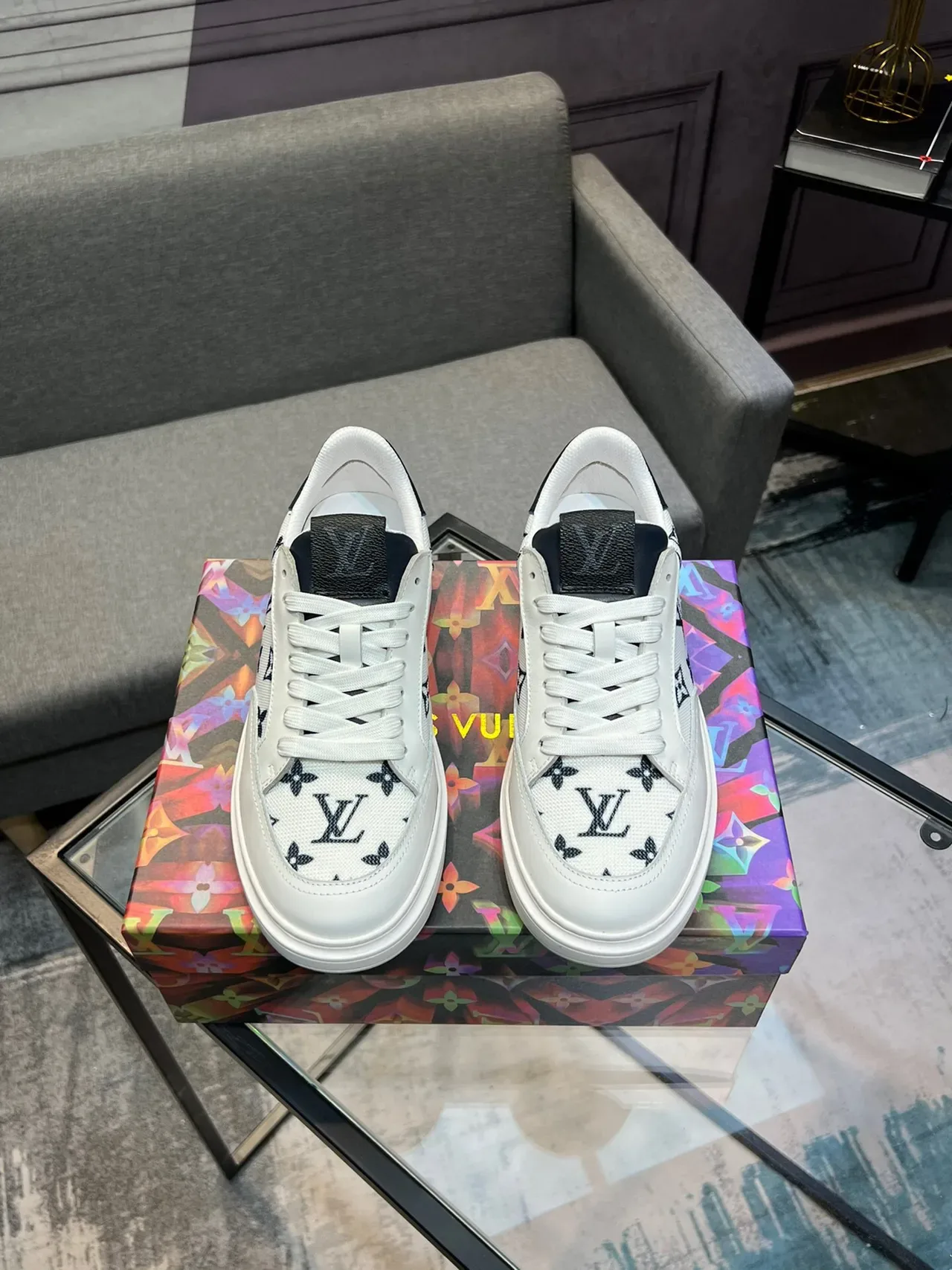 Louis Vuitton LV Trainer Monogram White Lifestyle Sneakers 2
