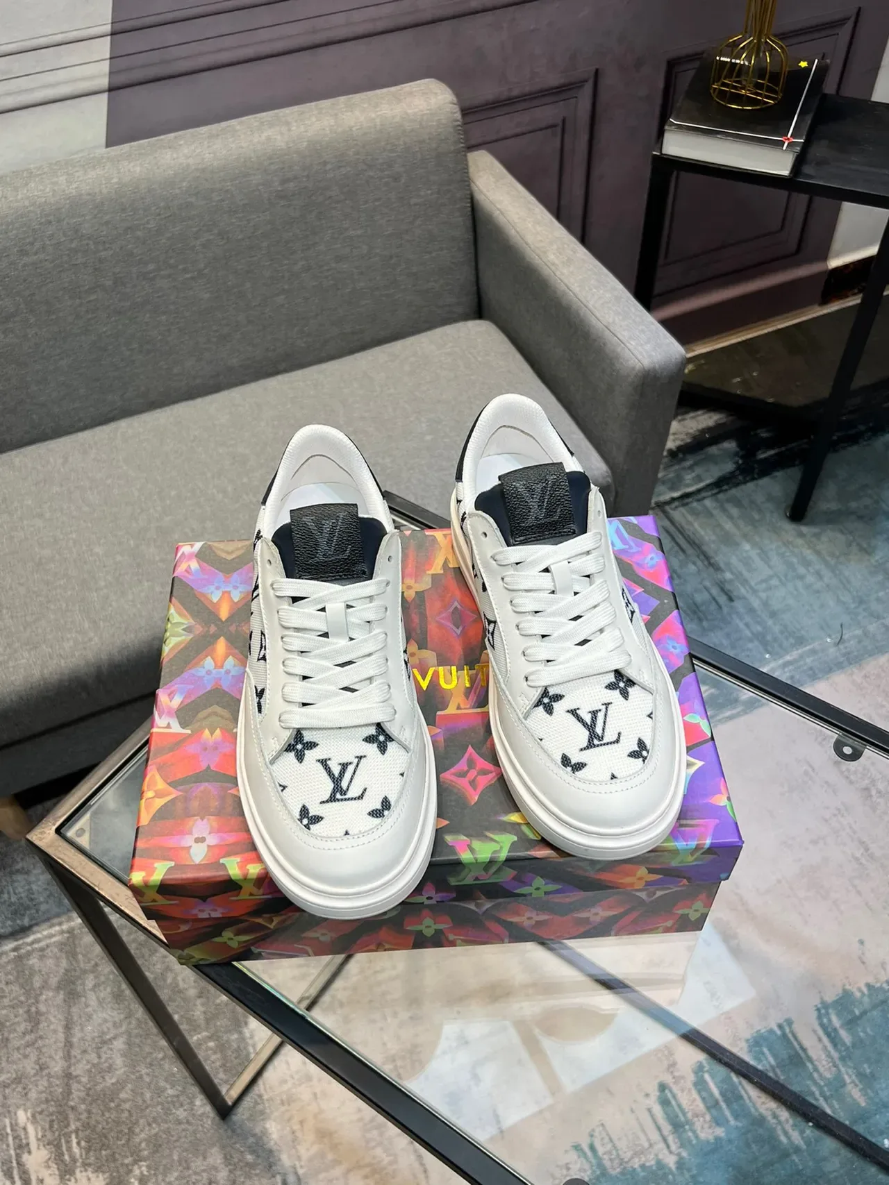 Louis Vuitton LV Trainer Monogram White Lifestyle Sneakers 5