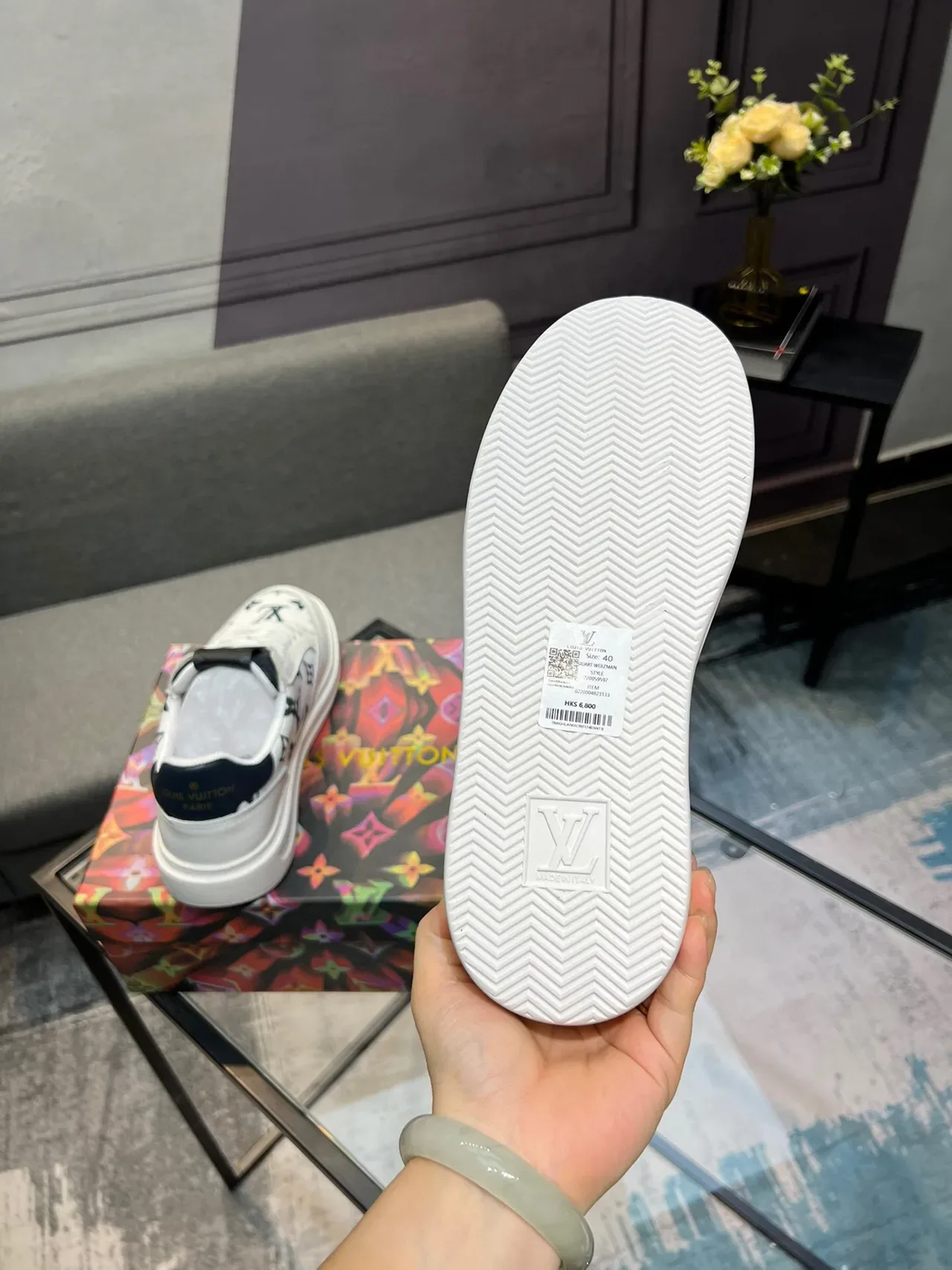 Louis Vuitton LV Trainer Monogram White Lifestyle Sneakers 6