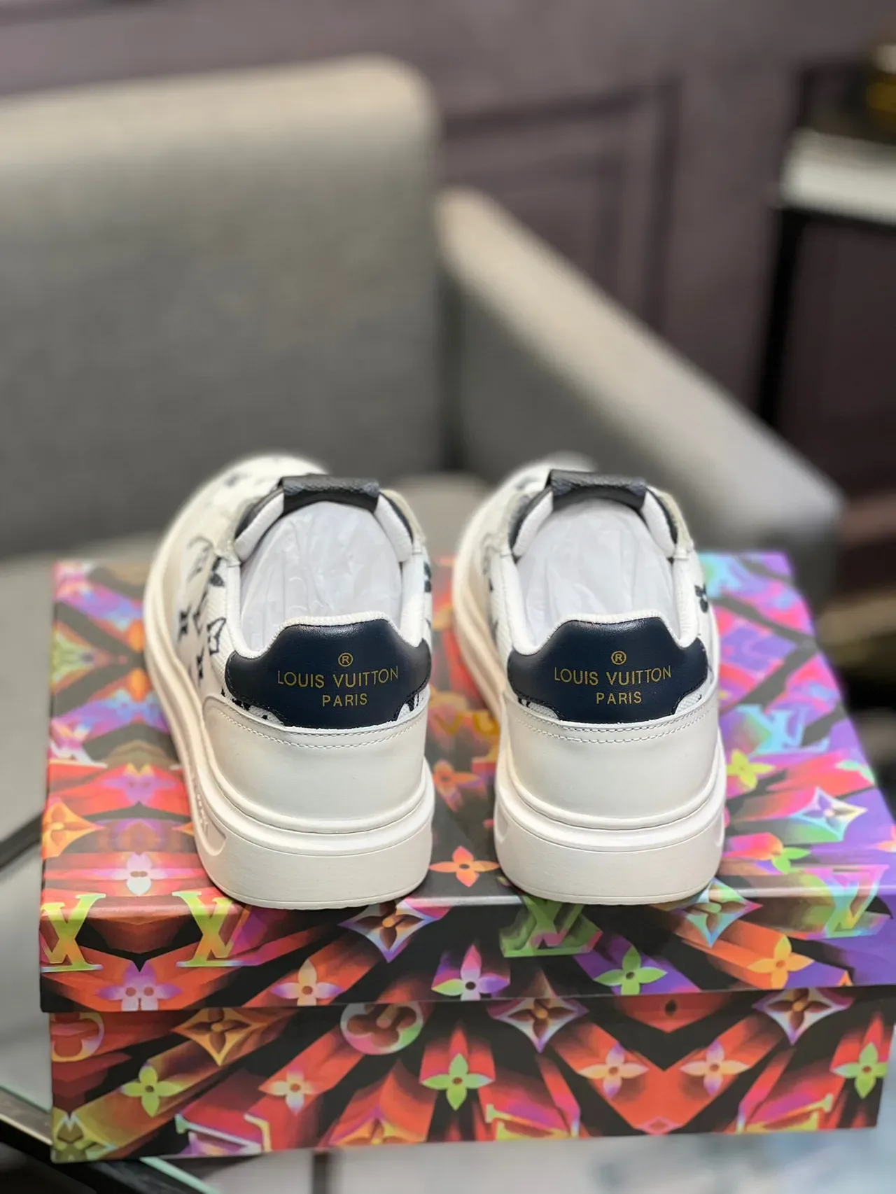 Louis Vuitton LV Trainer Monogram White Lifestyle Sneakers 7