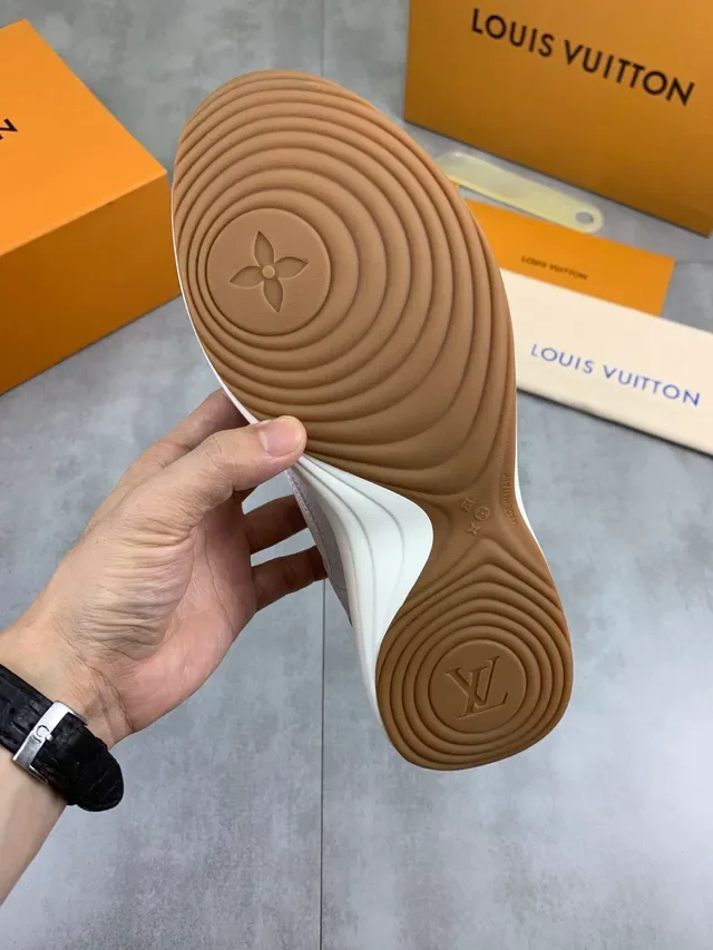 Louis Vuitton LV Trainer White and Gray Lifestyle Sneakers 2