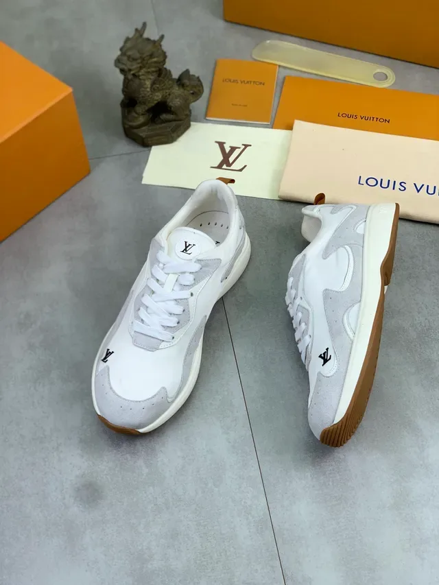 Louis Vuitton LV Trainer White and Gray Lifestyle Sneakers 5