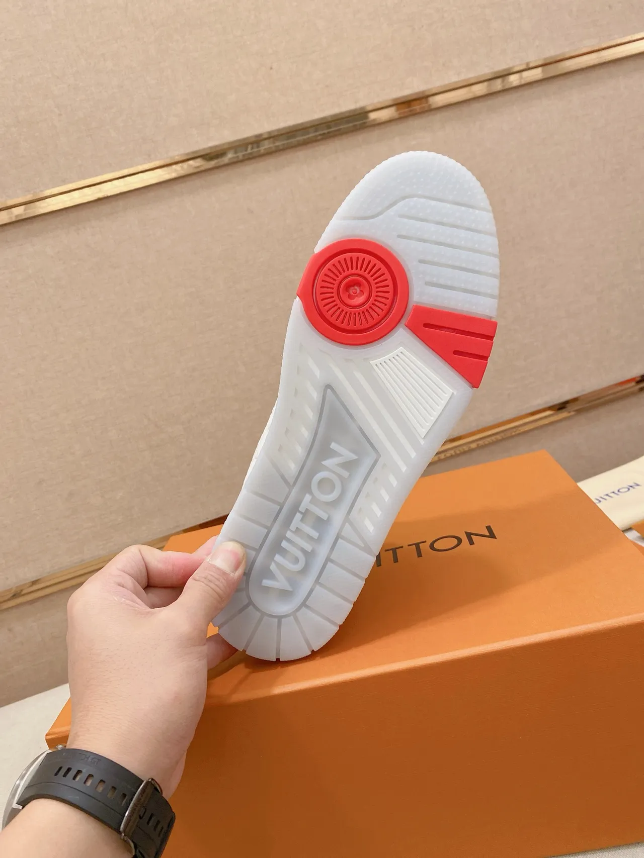 Louis Vuitton LV Trainer White Multicolor Embossed Monogram Leather Color-Blocked Piping And Accents Lifestyle Sneakers 2