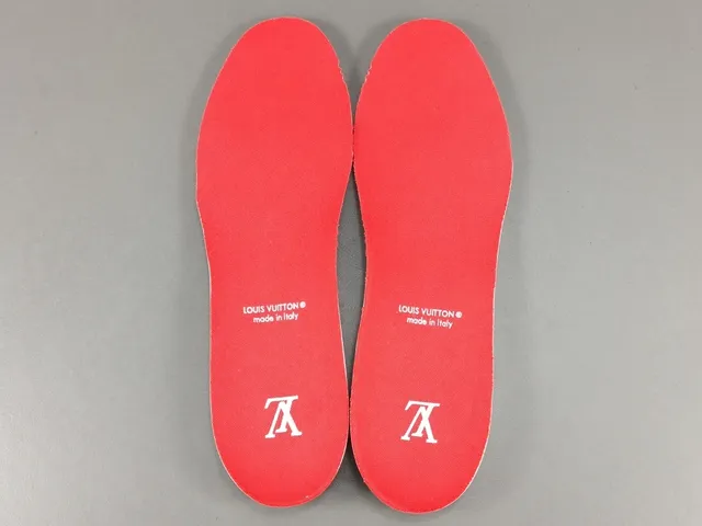 Louis Vuitton LV Trainer White Red Low-Top Brick-Monogram Overlay Lifestyle Sneakers 3