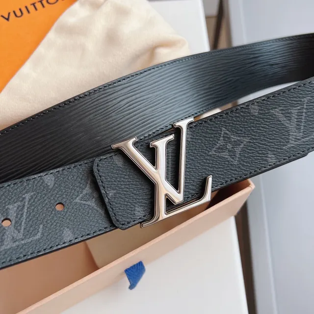 Louis Vuitton LV Twist Belt Black Epi and Monogram Leather Belt 5