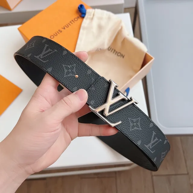 Louis Vuitton LV Twist Belt Black Epi and Monogram Leather Belt 6